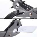 UNCO- Leather Hole Punch Tool, 5/64", 3/32", 7/64", 1/8", 5/32", 3/16" | Black — 5