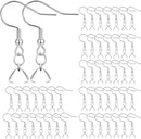Earring Hooks 50 PCS/25 Pairs, Stainless Steel Ear Wires Fish Hooks — 1