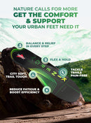 Hiking Boot Insoles for Men & Women - Arch Support Inserts - Lime — 2