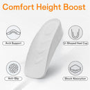 Height Increase Insoles, 3 Pairs Combo for Men & Women, Invisible Height Boost Inserts, Shock Absorbing Arch Support, Breathable Comfortable Elevator Insoles for Sneakers, Boots, Dress Shoes,Black — 4