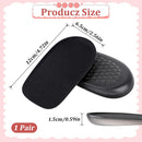 1/2 Inch Heel Lifts, Gel Heel Raisers for Leg Length Discrepancies Black Foot Height Increase Insoles Soft Shoe Lifts for Women Men Uneven Legs Comfort Half Foot Insoles for Heels Pain, 1 Pair — 2