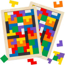 3 Otters Wooden Tangram Puzzle, 2-Pack Russian Blocks Brain Teaser — 1