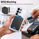 Magnetic Wallet for Samsung Galaxy S26 S25 S24 Series, Fold 8 Ultra with Magsafe Case, for iPhone 18-12 Series, RFID Blocking Leather Magnetic Card Holder | Holds 3 Cards | Black photo 5