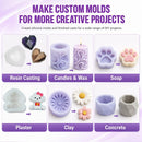 Silicone Mold Making Kit 66 oz SHORE RESIN, 15A Platinum Silicone Rubber — 7