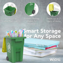 Wiosi Mini Trash Can/Recycle Bin Pencil Holder for Desks, Blue/Green — 5