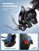 Lamicall Bike Phone Holder Motorcycle Mount - One-Hand Operation, Lockable — 6