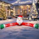 10FT Giant Christmas Inflatable Santa Claus Outdoor Decorations, Hug Santa Inflatable Built-in LED Light, Weatherproof Giant Christmas Blow Up Yard Decor for Gardern Lawn Indoor Winter Holiday — 5