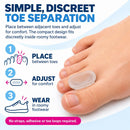 PediFix Visco-Gel Toe Spacers, Large - Gel Separators for Crowded Toes 7