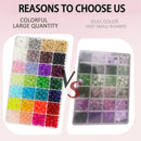 JULIMAIDONG 8mm 24Color Glass Beads for Bracelets Jewelry Making Kits — 7