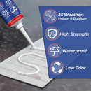 Yeardera Heavy Duty Construction Adhesive, 7.4 Ounce Cement Glue Squeeze Tube, Versatile Construction Glue for Tile,… — 2