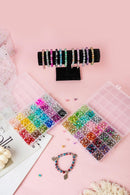REVKI 1300PCS 8mm Mixed Crackle Glass Beads for Bracelets Making with Accessories, 48 Colors Crystal Glass Beads… — 6