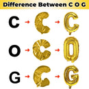 Gold Alphabet Balloons, 40 Inch Custom Name Balloons, Self Inflating Helium Foil Letters for Men Birthday Party Decorations | Letter V — 8