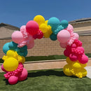 Rainbow Balloons, 12 Inch 50pcs Multicolor Rainbow Neon Colorful Balloon — 4