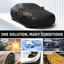 6 Layers Heavy Duty Car Cover Waterproof All Weather Size C3 — 7