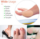 Nuanchu 60 Pieces Bunion Cushions Self-Adhesive Bunion Pads Foot Callus Patches Foot Blister Shoe Accessories Women Men Feet Heel Protector Pads(Skin Color,M) (Pack of 3) | M (Pack of 3) — 2
