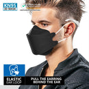 KN95 Face Masks 50 Pack, Breathable Comfortable and Disposable KN95 Mask, Black — 4