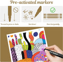 nauets 30 Colors Precision Dual Tip Acrylic Paint Markers Pens - Dot & Fine | Multicolor — 5