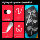 ARTISTRO White Dual-Tip Acrylic Paint Marker Pens - Set of 5 — 5
