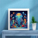 ZQEATRY Jellyfish Special Shape Diamond Art Kits for Adults,5D Diamond Painting Kits for Adults Beginner,DIY Diamond Dots Art Crystal Rhinestones Painting Kits for Home Wall Decor 11.8 X 11.8inch | XJ102 — 2