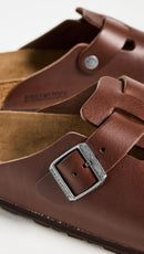 Birkenstock Men's Boston Vintage Bold Grip Clogs – Roast — 4