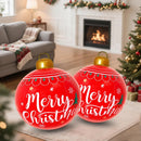 2PCS 24 Inch PVC Inflatable Decorations Balls Christmas Ornaments Christmas blow up yard decorations for outdoor indoor decor Inflatable Ornaments Hangable Balls Xmas Gifts — 7