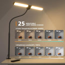 Motumen Led Desk Lamp for Home Office, Eye-Care Desk Light Clamp, Black — 3