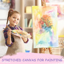 ESRICH Stretched Canvas for Painting, 2 Pack 8x10 Canvas Value Pack, Primed Acid-Free Cotton Blank Canvas, Paint Canvases for Oil & Acrylic Paint. | 8x10in — 5