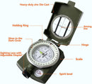 AOFAR Military Compass,AF-4580 Lensatic Sighting, Waterproof and Shakeproof with Map Measurer Distance Calculator, Pouch for Camping, Hiking | Camouflage — 2