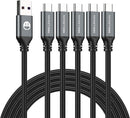 USB C Cable 5 Pack 6FT, USB A to Type C Fast Charger Cord photo 1