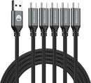 USB to USB C Cable 3FT 5 Pack, Type C Fast Charger Cord 1