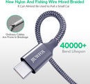 JIUWFOX USB to USB C Cable, USB A to USB C Cable (5-Pack, 3/3/6/6/10 ft) photo 3