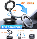 Coolpow【Newest Vacuum Magnetic Phone Holder for Car Phone Holder Mount【Movable Vacuum Suction】Magsafe Car Mount Cell Phone Holders for Your Car Accessories for Women Men for iPhone 17 16-Carbon Fiber photo 5