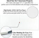Ogfu Water Color Paper 8.5 x 11, Cold-Pressed Watercolor Paper 300gsm/140lb | White | 8.5"X11" (Pack of 1) Pad — 2
