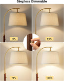Dimmable Floor Lamp for Living Room, 65" Tall Metal Standing Lamp with LED Bulb, Mid Century Modern Arc Floor Lamp… — 2