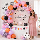 Halloween Balloons Pastel Pink Black Spooky One Halloween Party Decorations | Pink Purple - Bat | 12inch-35pcs — 3