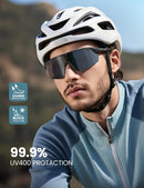 Lamicall 24g Polarized Sports Sunglasses for Men Women - UV400 Protection Sun Glasses for Baseball Running Cycling Fishing — 2