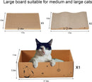 Cat Scratcher Cardboard Scratch Pad for Indoor Cats and Kitty 5pcs — 5