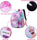 abshoo Classical Basic Womens Galaxy School Backpack For College Teen Girls Water Resistant Bookbag (Galaxy Pink) | Large — 3