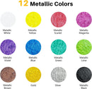Artecho Tempera Paint Sticks, 12 Metallic Colors, Washable, Non-Toxic — 2