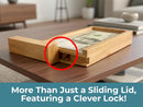 BSIRI ATM Wooden Money Puzzle Box for Cash Gift Card Holder Fun Trick Box — 5