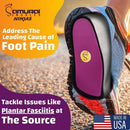 Samurai Insoles Ninjas Plantar Fasciitis Relief Arch Support Shoe Insoles - Podiatrist Designed, Orthotic Lab Made in The USA - Purple — 2