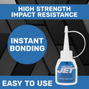 JET GLUE Instant Clear Multipurpose CA Glue 1/2 oz — 4