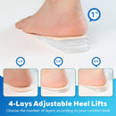 Adjustable Heel Lifts(2 Layers), 5mm to 10mm Height Increase Insoles for Leg Length Discrepancy - Small Shoe Lifts for Women, Shoe Inserts Comfort Half Foot Pads for Heel Pain - 1 Pair - Large(2 Layers)-Women's 10-13 | Men's 9-14 — 4