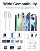 2ft USB to Lightning Cable 2Pack MFi Certified, iPhone Charger Cord 4