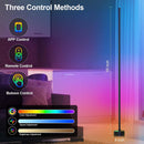 Miortior Corner Floor Lamp - Smart RGB LED Corner Lamp with App and Remote Control, 16 Million Colors & 68+ Scene,… — 2