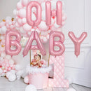 40 Inch Pastel Pink Letter Balloon U, Giant Custom Alphabet U Foil Balloon Baby Pink, Mylar Balloons Light Pink for Girls, Helium Alphabet U Balloons for Women Girls Birthday Party Decorations | Letter U — 4