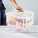 Sterilite Stack & Carry 2-Layer Handle Storage Box with Lids, 4-Pack — 4