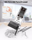 STAGEEK 0.5mm Mechanical Pencil, Drawing Pencil, with Eraser, 60 HB Leads | Black — 6