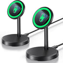 Magnetic Wireless Charger iPhone, 2 Pack 15W Fast Mag-Safe Charger Stand for iPhone 18 Pro Max/ 17/17 Air/17 Pro/17 Pro Max 16/15/14/13/12 Series, Wireless Charging Station for Pad/AirPods(Black) photo 1