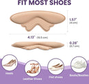 Shoe Grips Liners for Loose Shoes - Kimihome 8-Pair Heel Inserts Pads for Back of Heel Protect, Prevent Slip, Blisters, Rubbing, Fit Boots, Sandals, High Heels, Shoes Too Big, Men Women, Multicolor - Multicolor | 8 Pairs — 4